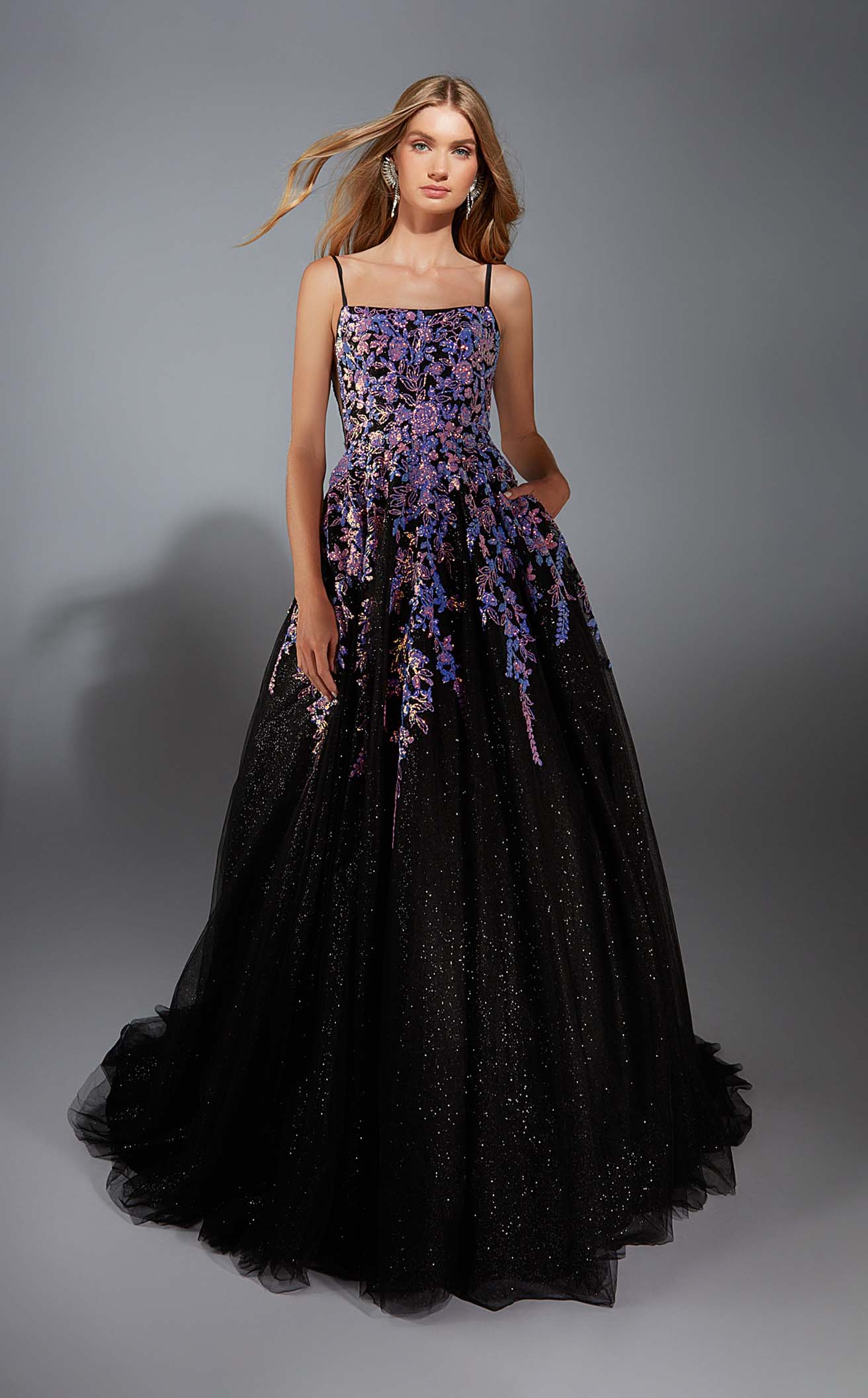 Aerie Couture 283 Prom Dress - Black Multi