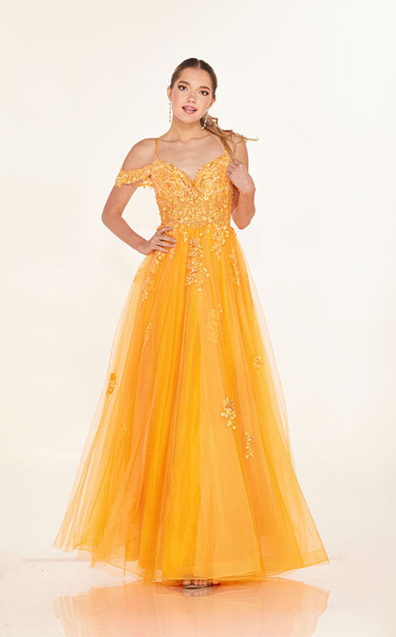 strapless open back dress Petite Midi Satin Dress main image 1