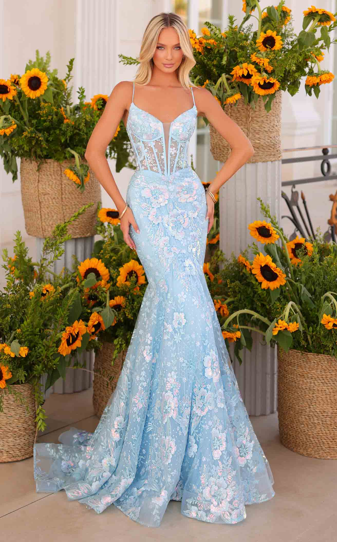 Clarisse 811239 Prom Dress - Light Blue