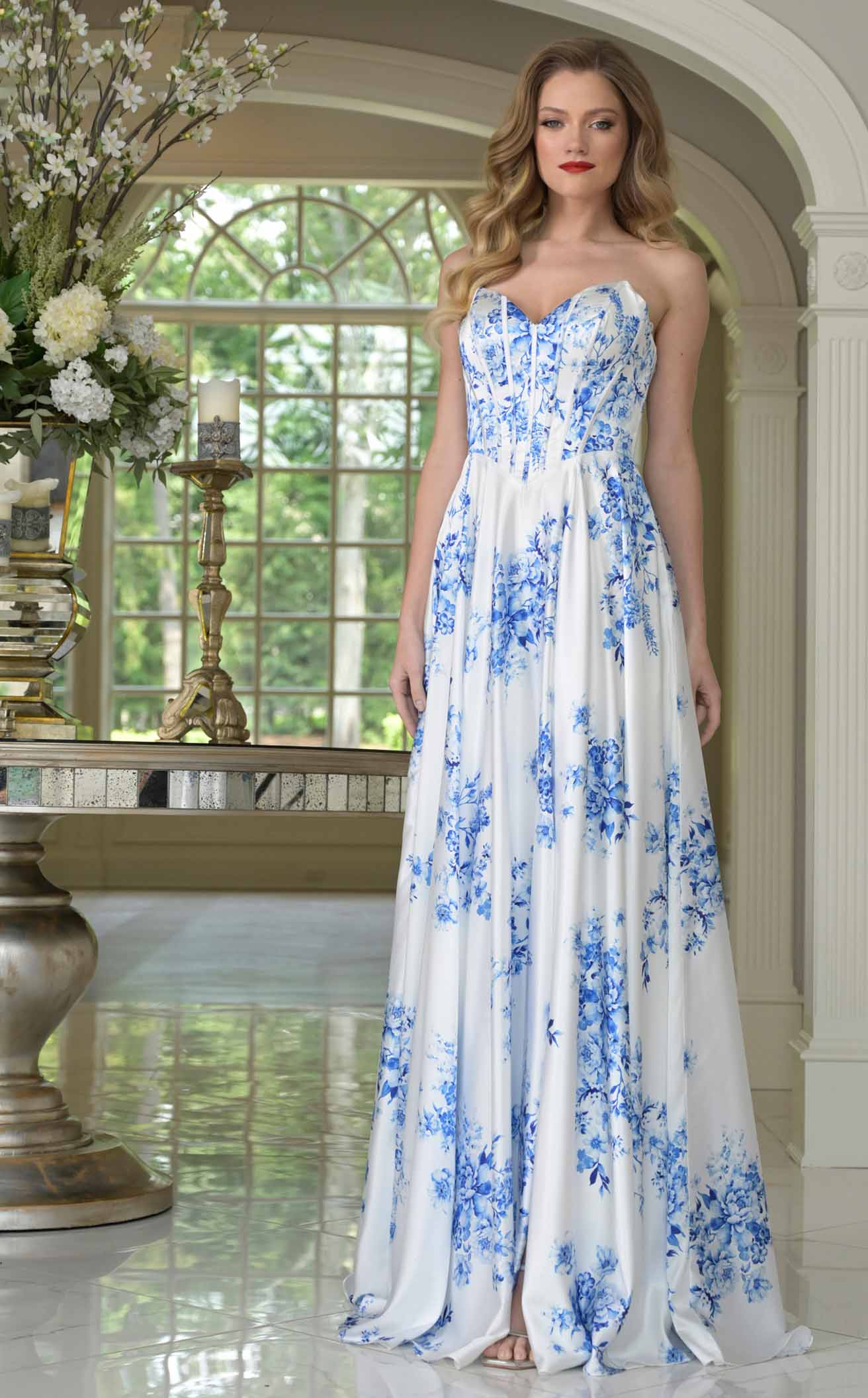 Colors 3857 Prom Dress - Blue