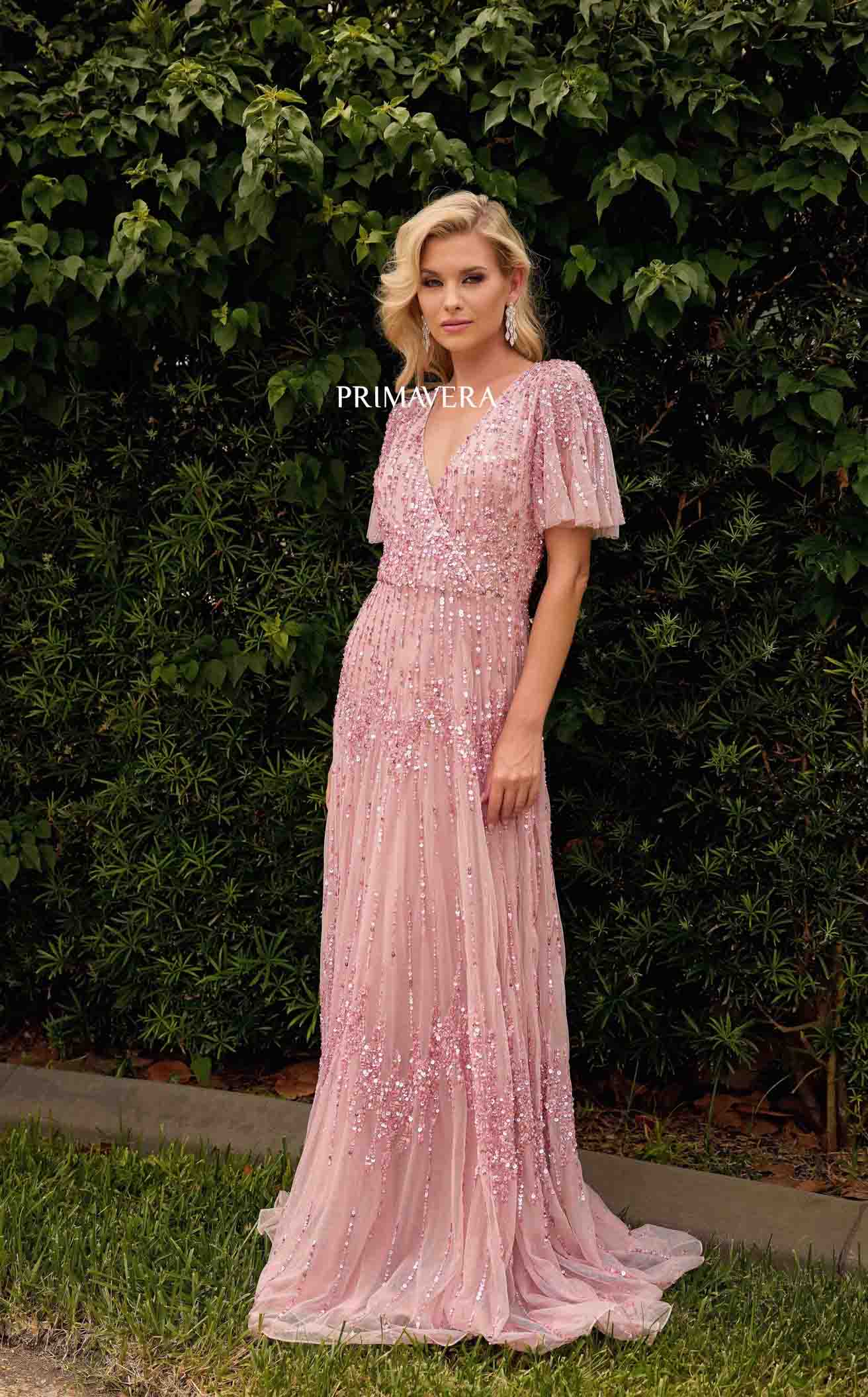 Primavera Couture 13153 Prom Dress - Antique Rose