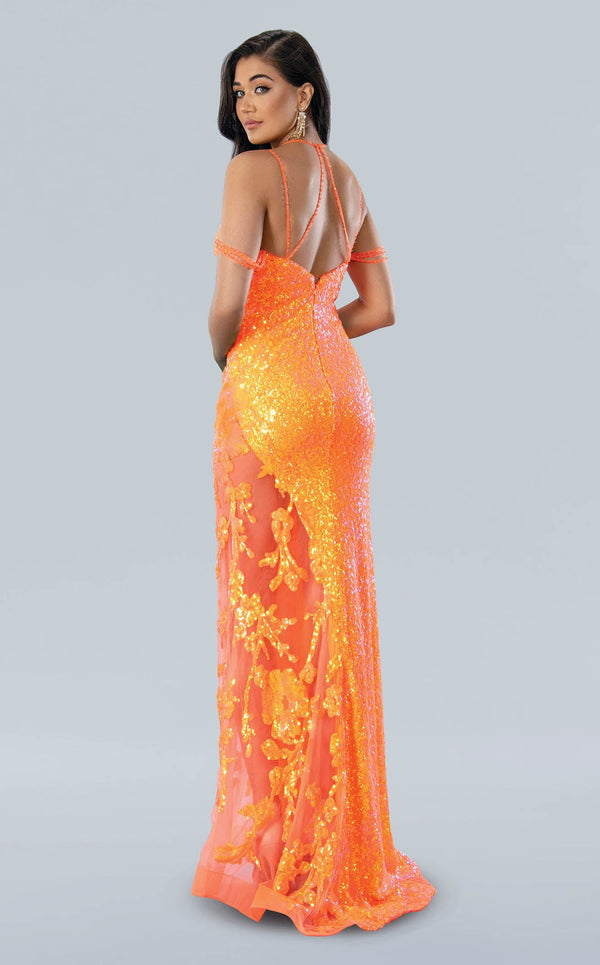 Stella Couture 24153 Orange