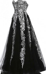 Jovani JVN66970 Dress Black-White