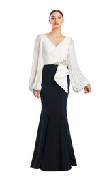 Daymor 1886F23 Dress Blk-White