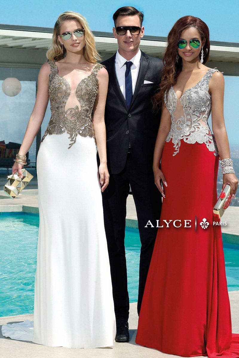Alyce 2425 White/Gold&Red/Silver