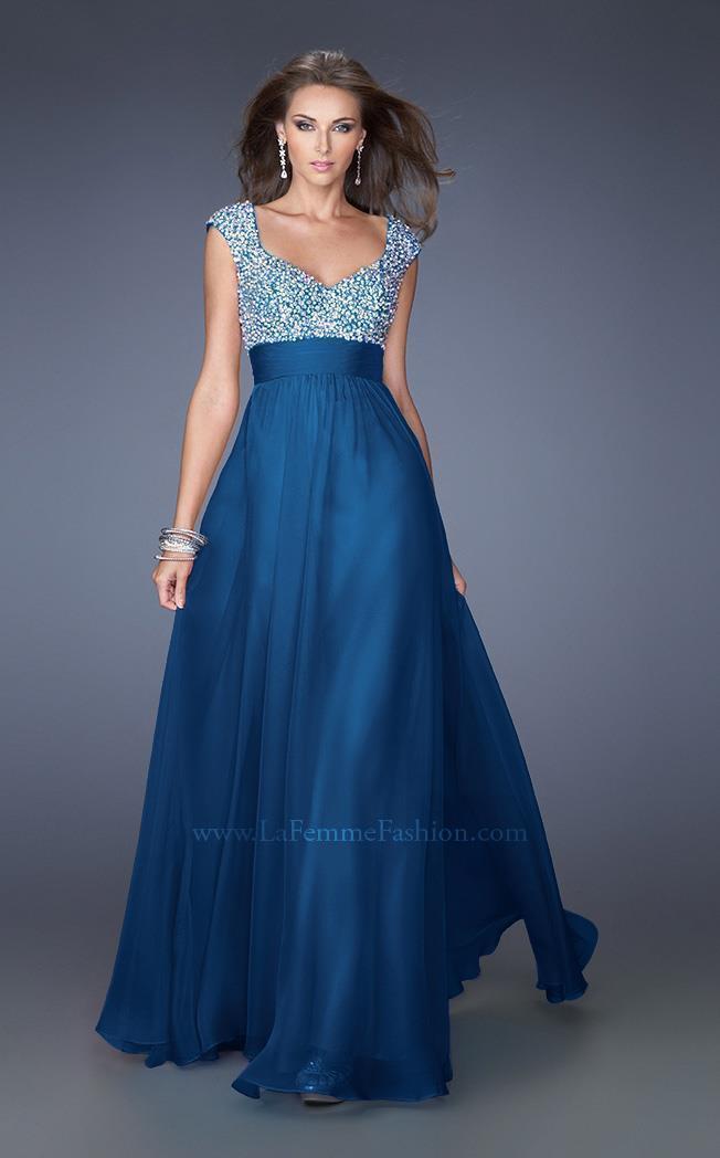 La Femme 20003 Women's Formal Evening & Wedding Guest Dress - Midnight Blue La Femme 20003 Women's Formal Evening & Wedding Guest Dress - Midnight Blue