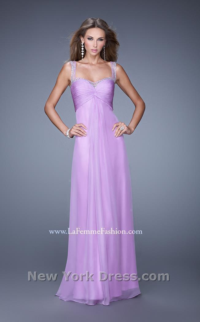 fitted lace wedding dress Long A-Line Lavender Purple Prom Dress with Embroidery Lavender/Gray / 6