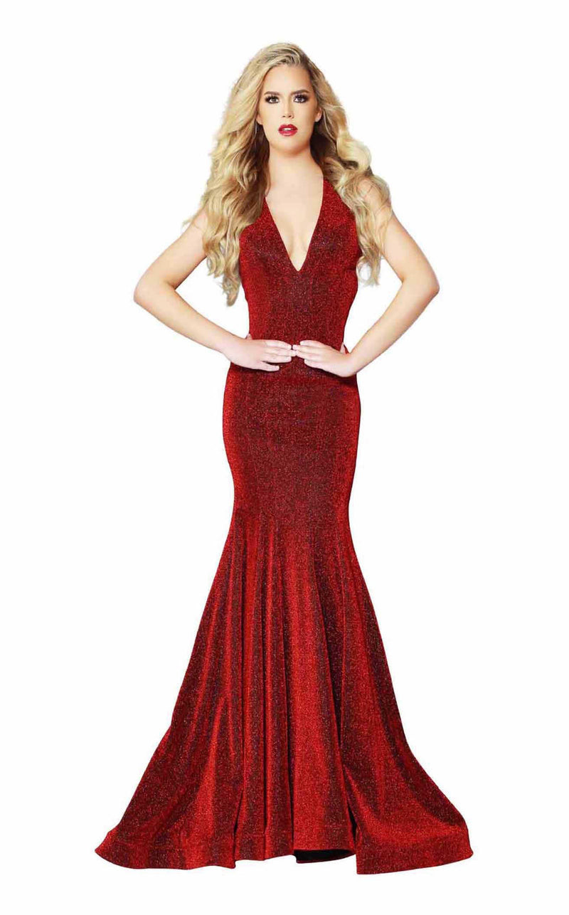 Jasz Couture 6453 Electric Red