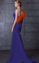 MNM Couture N0105 Royal Blue/Orange
