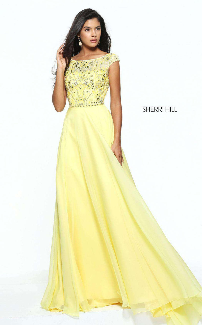 Sherri Hill 50849 Yellow