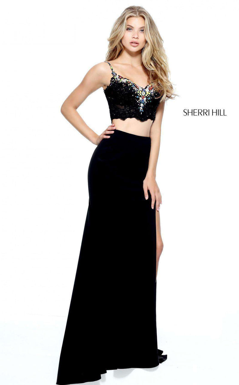 Sherri Hill 51191 Black Multi