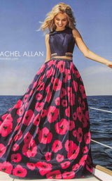 Rachel Allan 7536 Navy/Fuchsia