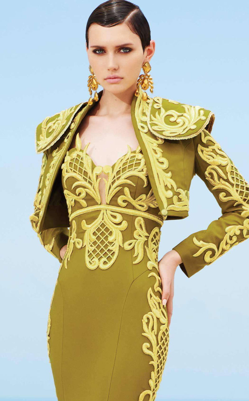 MNM Couture 2348 Olive/Gold