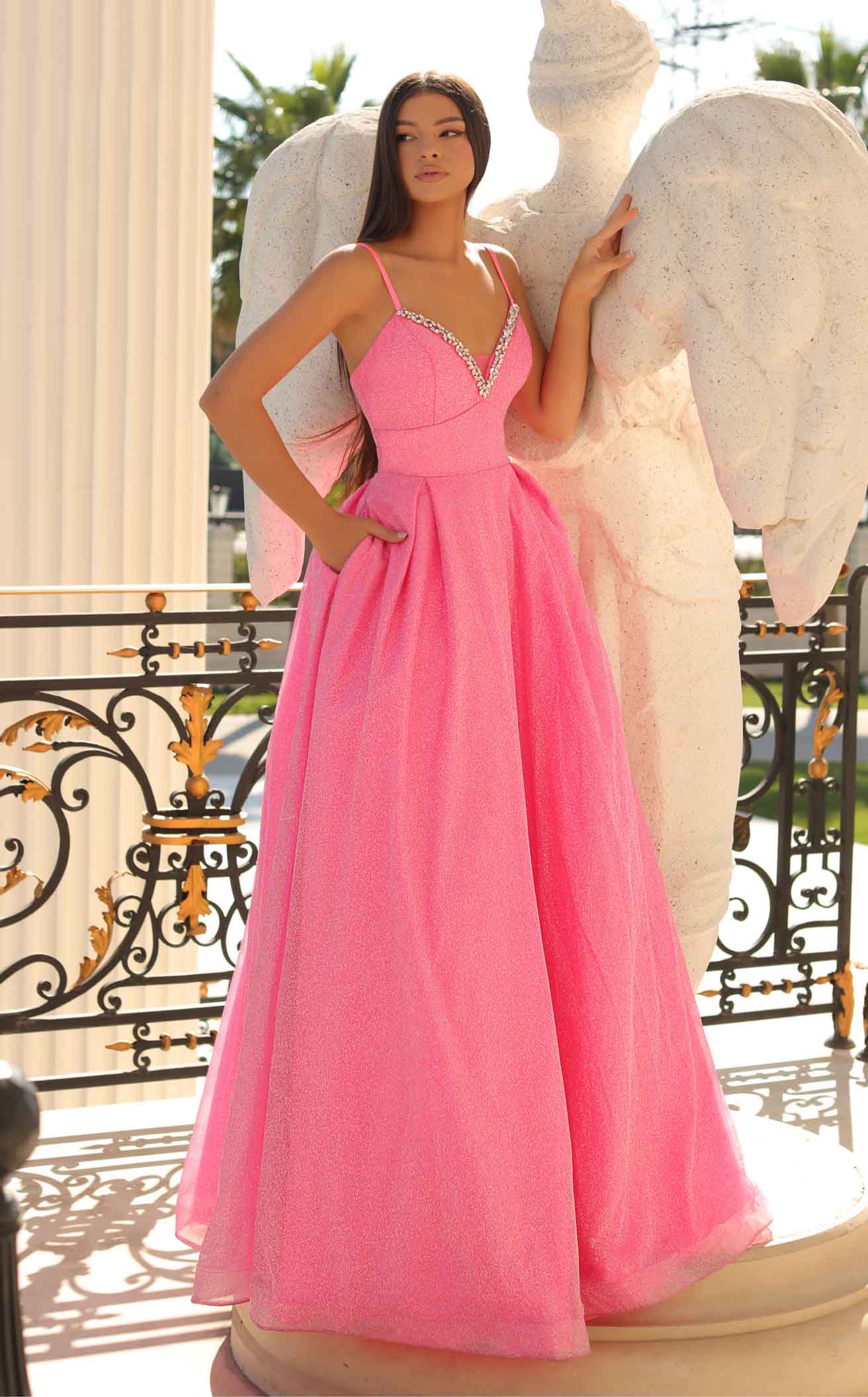Clarisse 810635 Prom Dress - Bubblegum Pink | NewYorkDress Clarisse 810635 Prom Dress - Bubblegum Pink | NewYorkDress