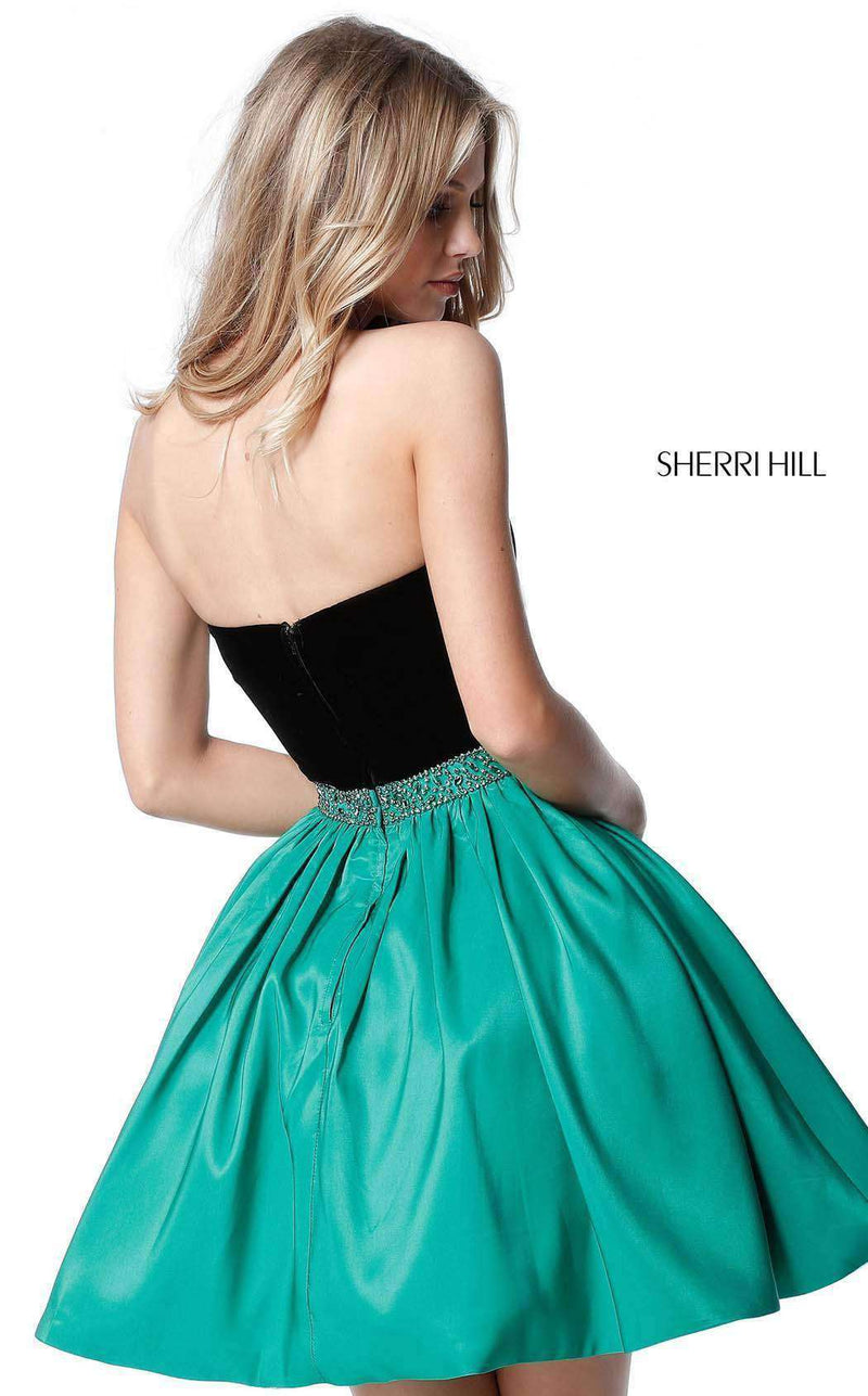 Sherri Hill 51510 Black/Emerald