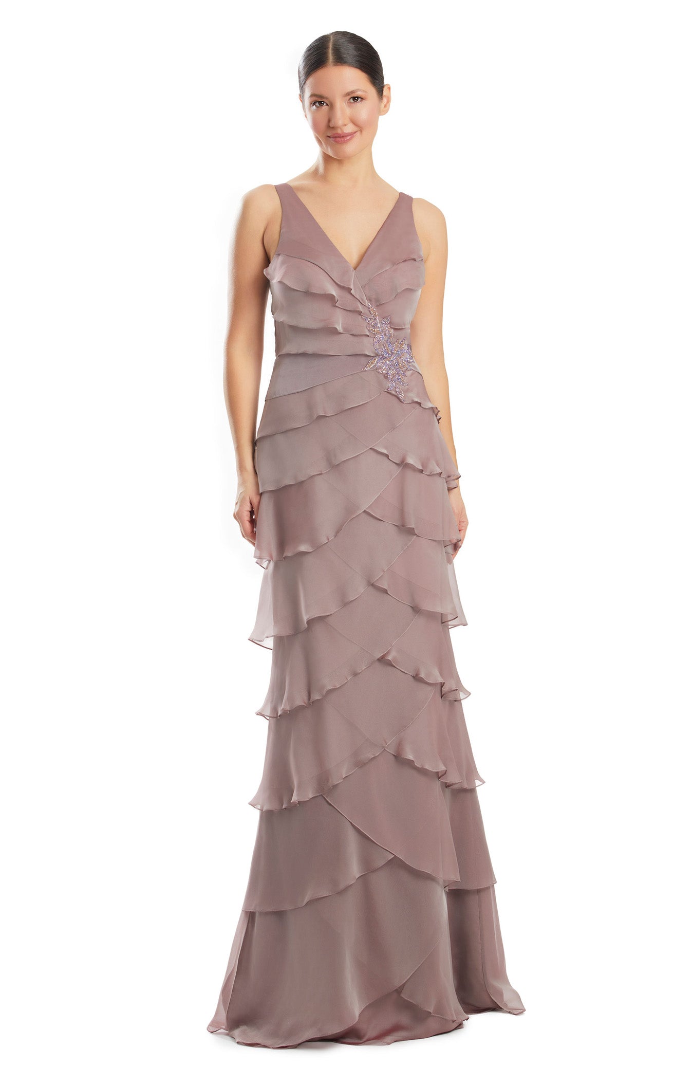 Alexander by Daymor 1958S24CL Prom Dress - Frosted Mocha | NewYorkDress Alexander by Daymor 1958S24CL Prom Dress - Frosted Mocha | NewYorkDress