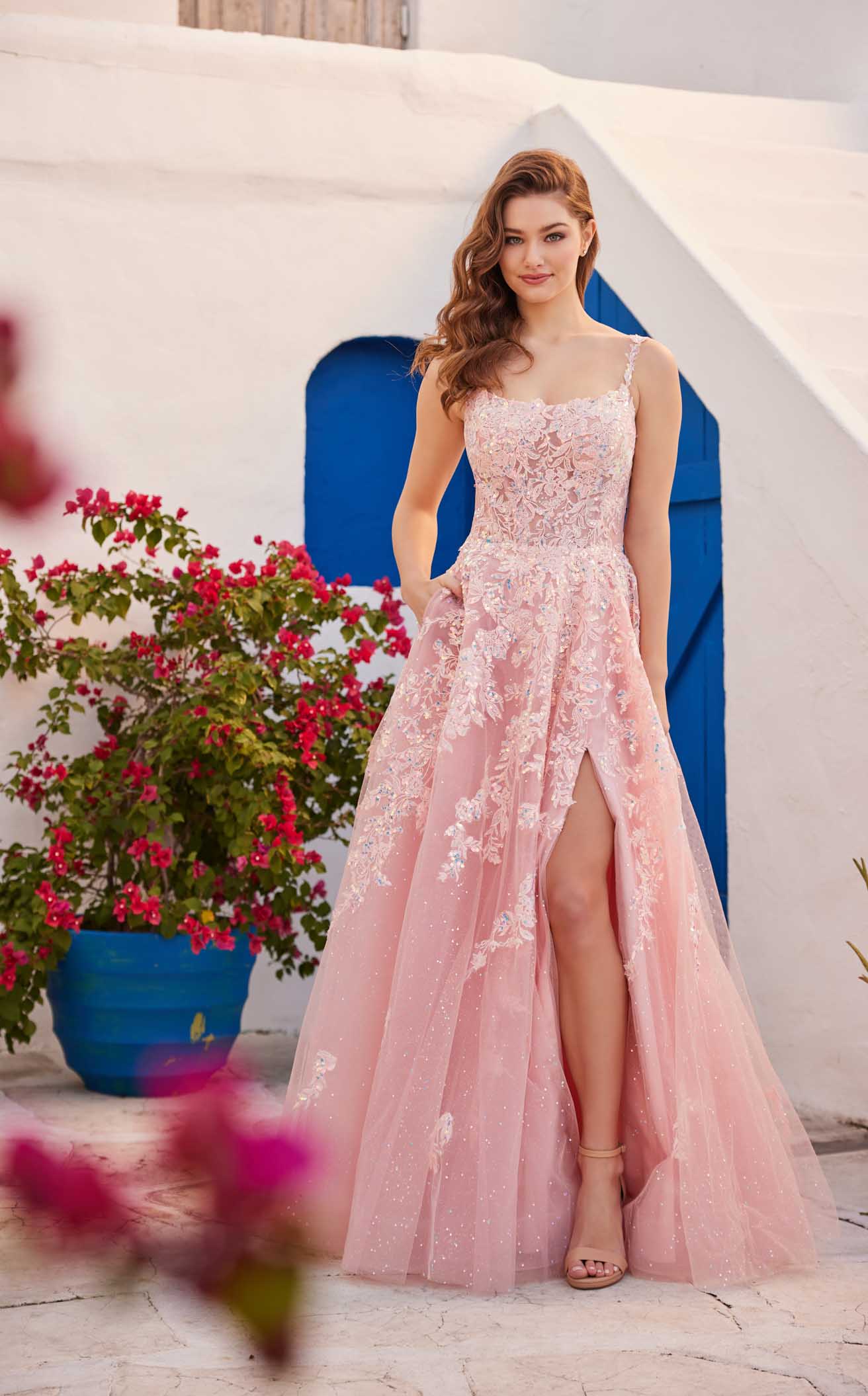 Ellie Wilde EW35114CL Prom Dress - Blush | NewYorkDress Ellie Wilde EW35114CL Prom Dress - Blush | NewYorkDress