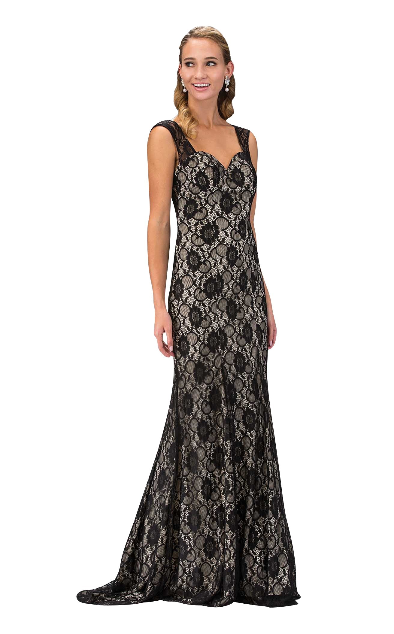 Elizabeth K GL1396 Prom Dress - Black-Nude | NewYorkDress Elizabeth K GL1396 Prom Dress - Black-Nude | NewYorkDress