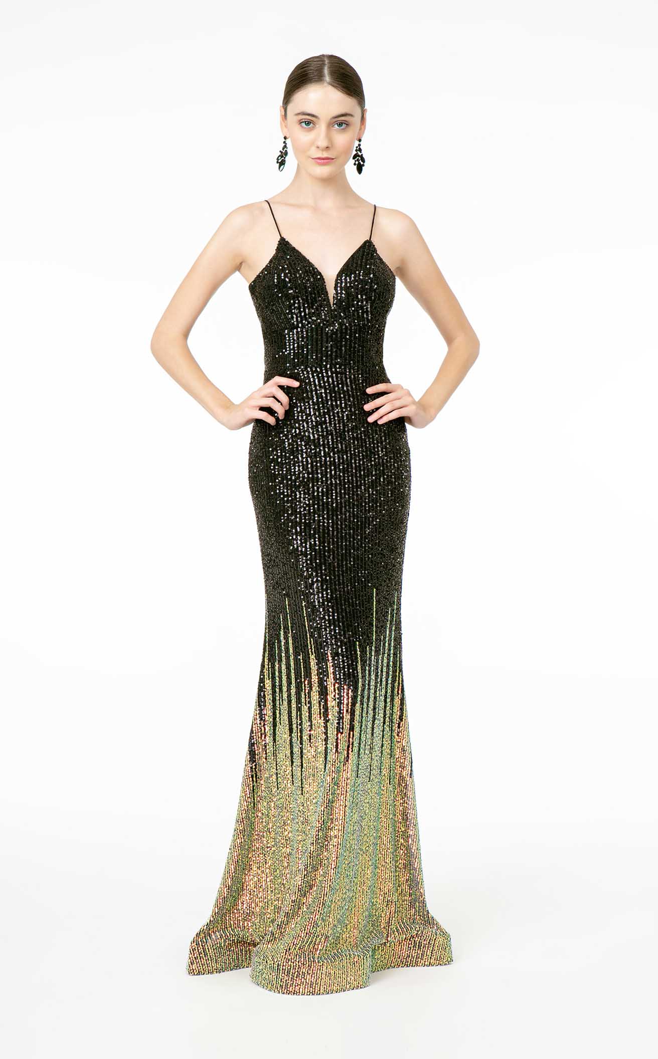 green emerald velvet dress Baltic Born Womens Muse Sequin Maxi Dress | Black + Gold