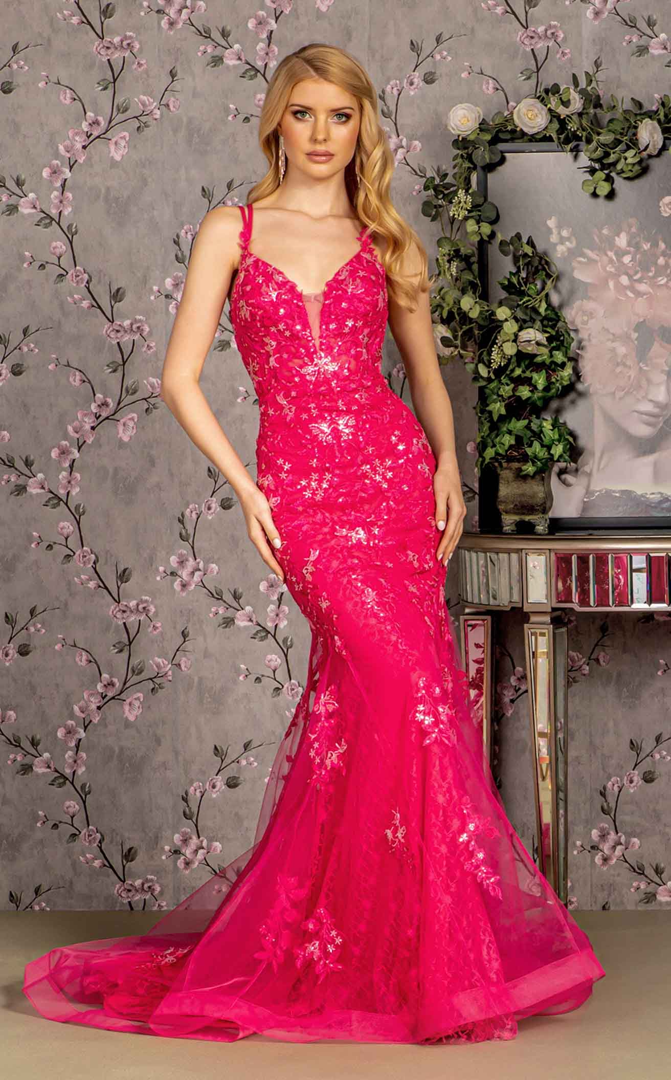 GLS by Gloria GL3333CL Prom Dress - Fuchsia | NewYorkDress GLS by Gloria GL3333CL Prom Dress - Fuchsia | NewYorkDress