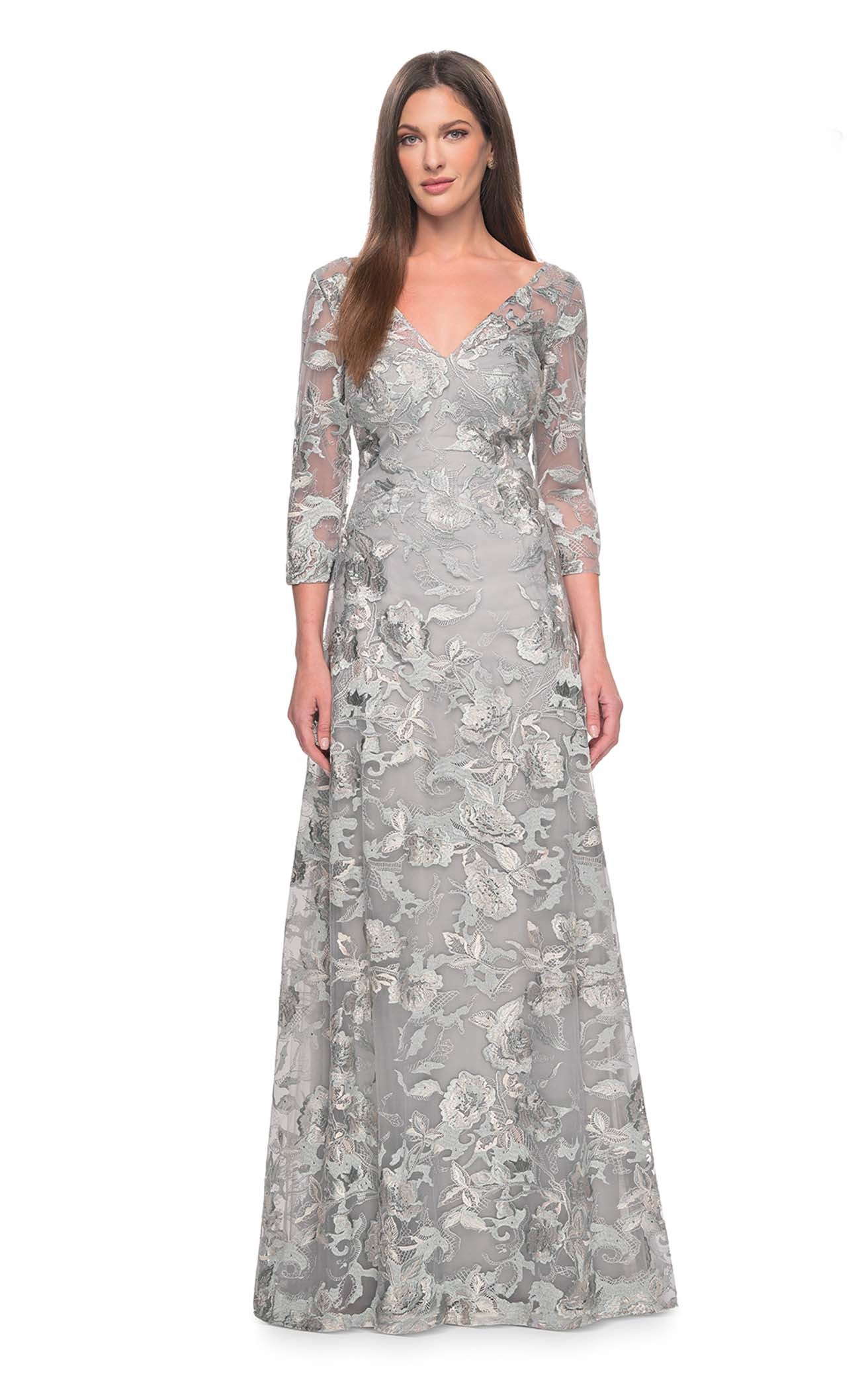 la femme long sleeve dresses Mother of the Bride Dress Style #28054