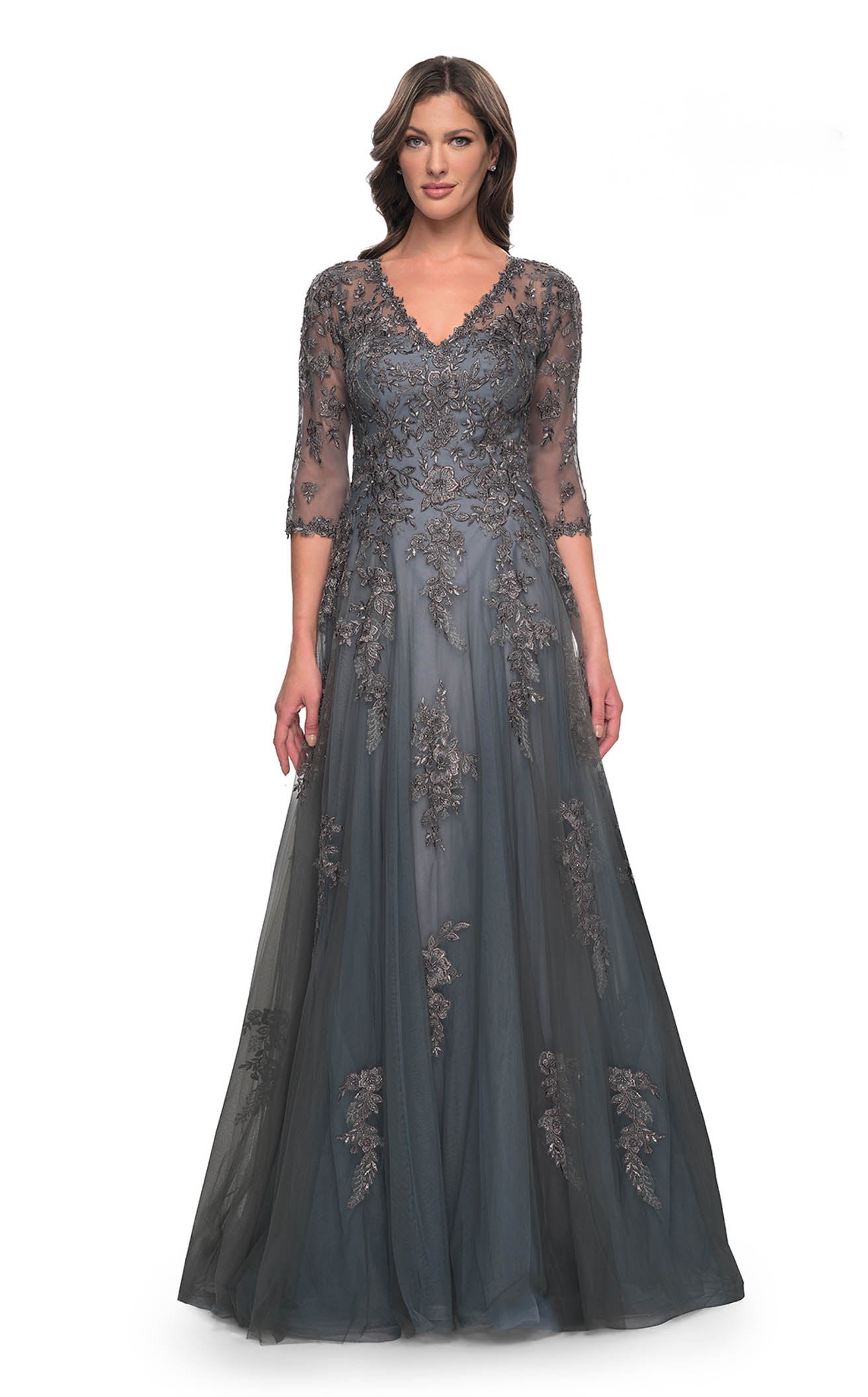 La Femme 30201 Prom Dress - Grey | NewYorkDress La Femme 30201 Prom Dress - Grey | NewYorkDress