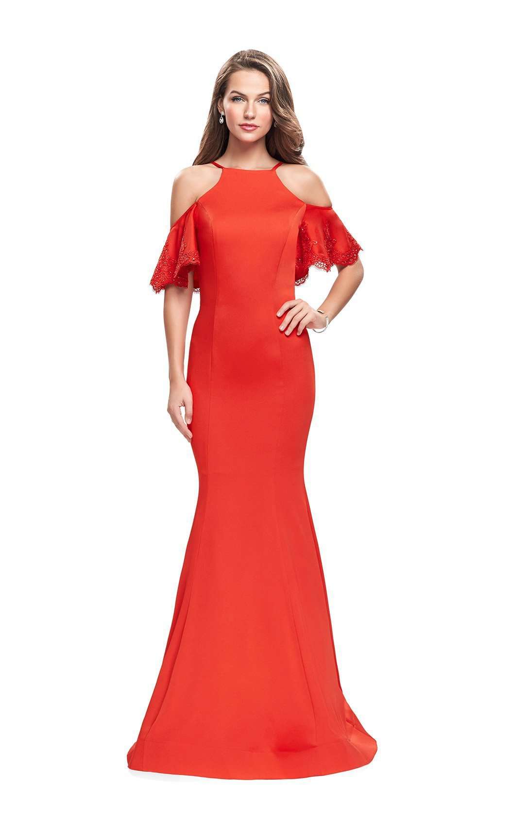 La Femme 26145 Prom Dress - Poppy-Red | NewYorkDress