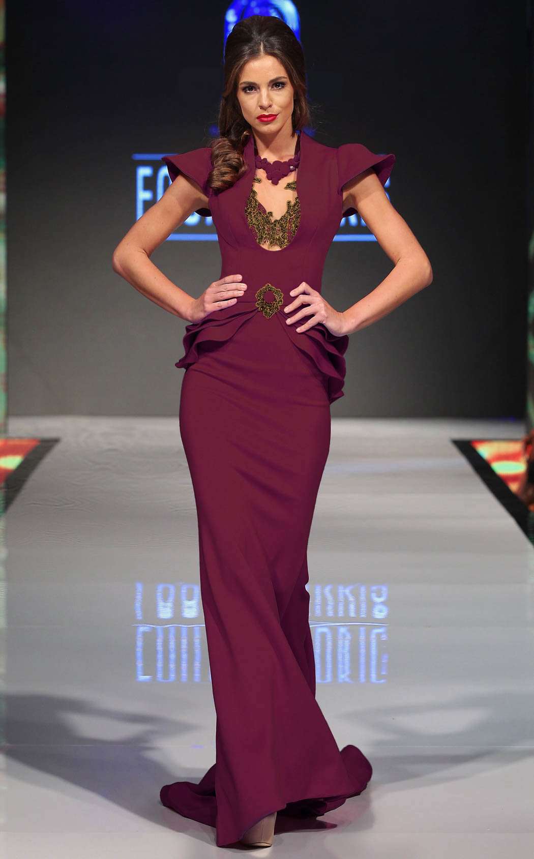 MNM Fouad Sarkis 2295 Prom Dress - Cherry | NewYorkDress MNM Fouad Sarkis 2295 Prom Dress - Cherry | NewYorkDress