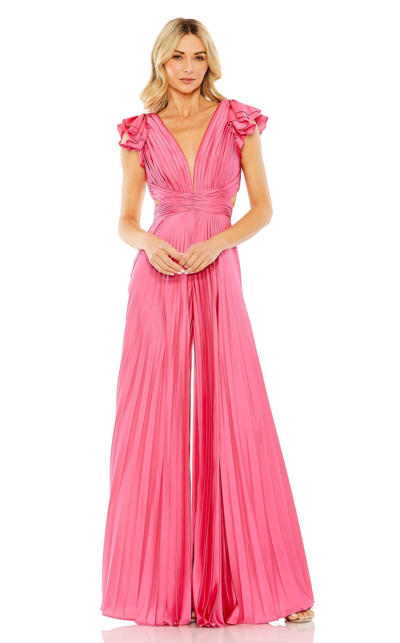 Mac Duggal::ワンピース:6[RESALE] Mac Duggal 49574 Embellished Floral One Shoulder Gown Size