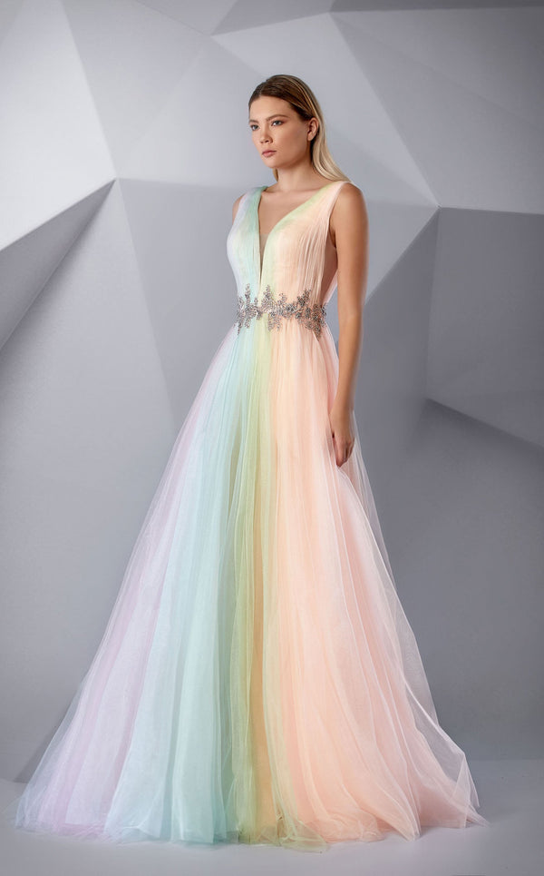 Modessa Couture M20233 Rainbow