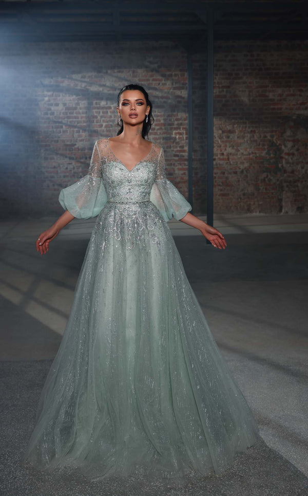 Modessa Couture M20353 Frosty-Green