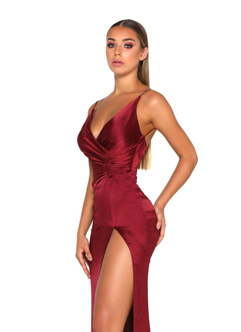 Portia and Scarlett Hugo Gown Deep-Red
