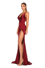 Portia and Scarlett Hugo Gown Red