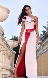 Reverie Couture SS010 Red/Ivory