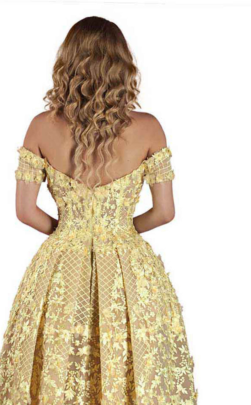 MNM Couture K3496 Yellow