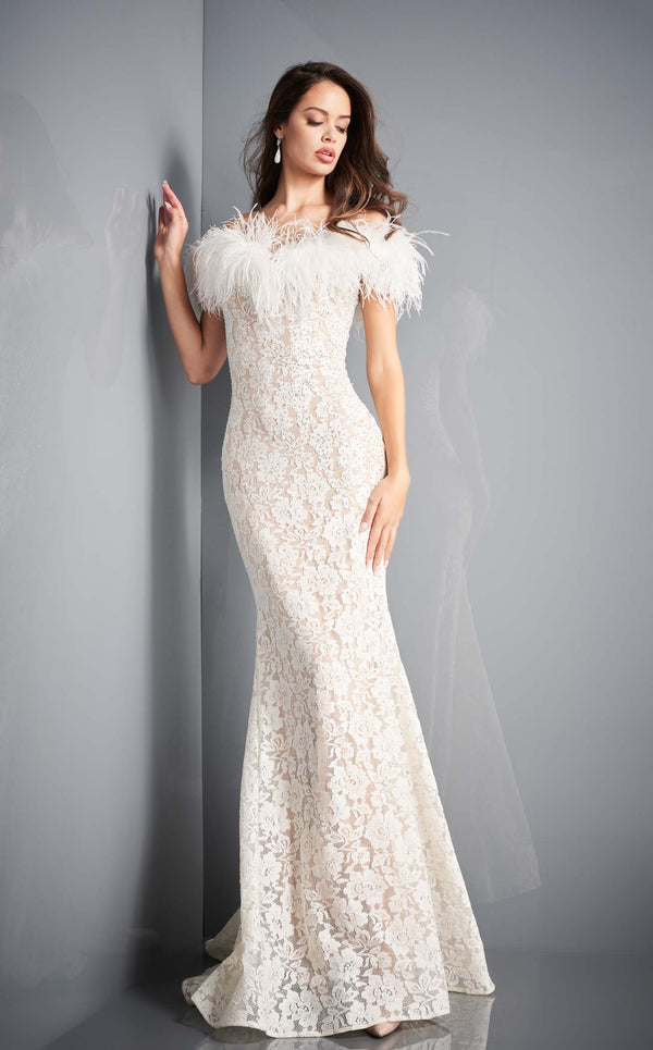 Jovani 06451BG Ivory