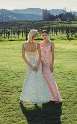 Mac Duggal 10705 Sage&Pink