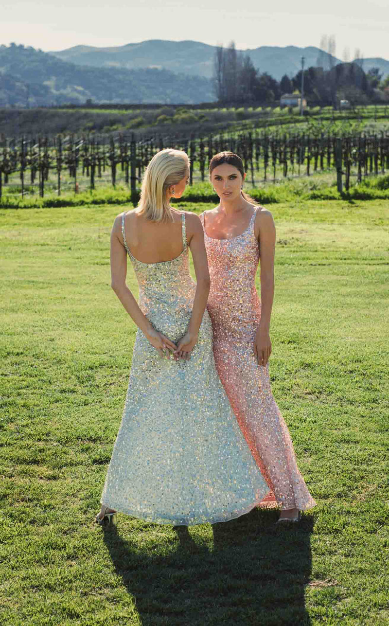 Mac Duggal 10705 Sage&Pink