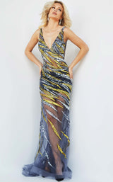Jovani 06790 Gunmetal