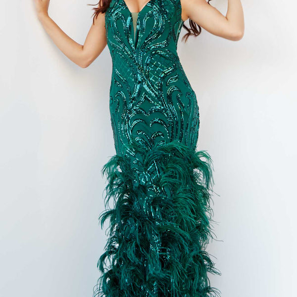 green emerald velvet dress Amazon.com: HoHoHuo Summer Deep V Neck Green Open Back Sexy Sequin Club  Dress Ostrich Feather Cocktail Dresses Formal Elegant (M, Green): Clothing,  Shoes & Jewelry main image 1