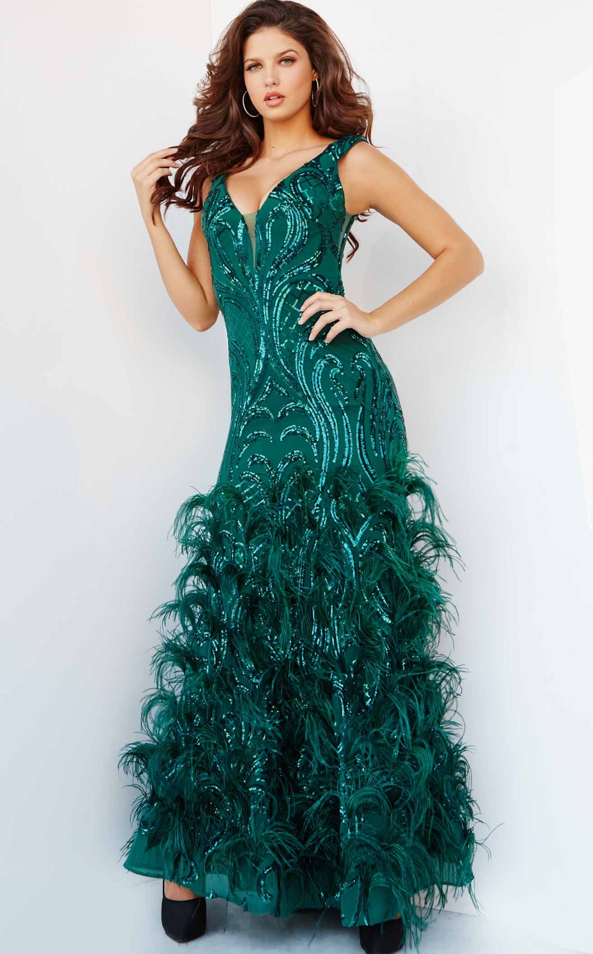 Jovani 05660BG Prom Dress - Green | NewYorkDress Jovani 05660BG Prom Dress - Green | NewYorkDress
