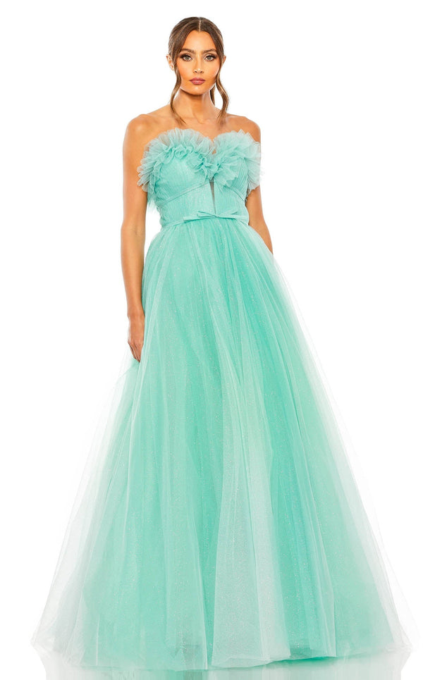 Mac Duggal 20555 Aqua-Ombre