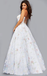 Jovani 07966 Off-White-Multi