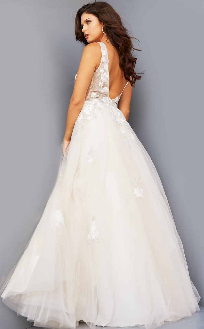 Jovani 06286BG Women's Formal Evening & Wedding Guest Dress - Cream