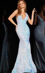 Jovani 23386 Dress Iridescent-White