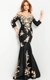 Jovani 24327 Dress Black-Gold