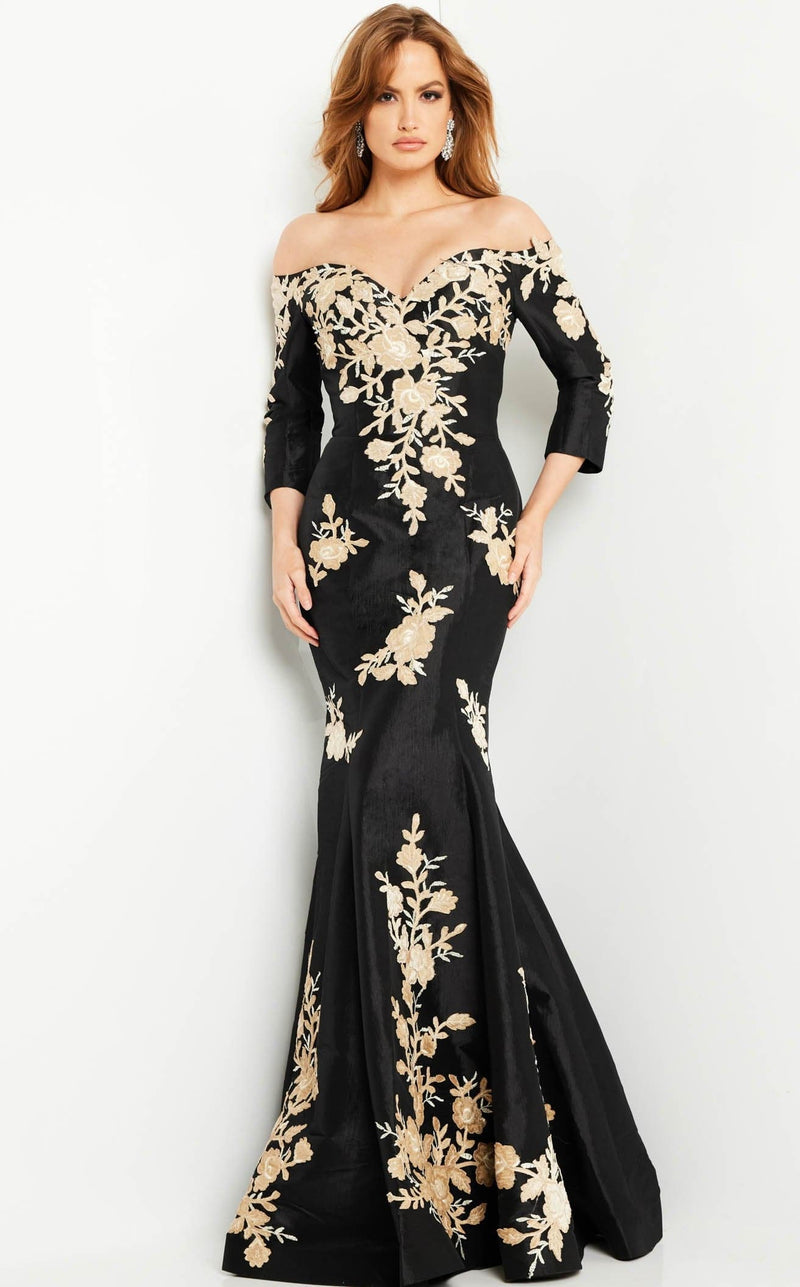 Jovani 24327 Dress Black-Gold