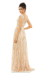 Mac Duggal 5445 Beige-Multi