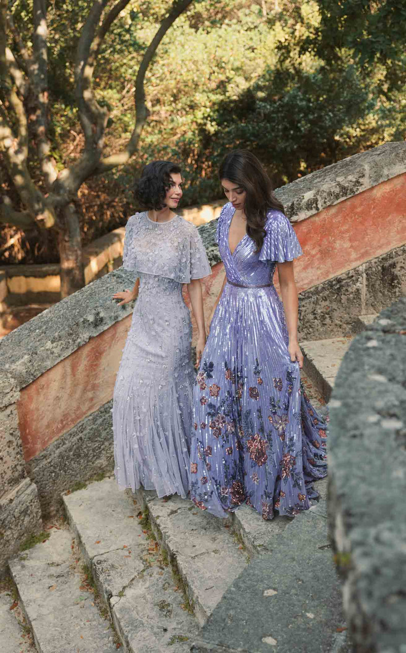 mac duggal bridesmaid dresses The Edit Pink Chiffon Cowl Neck Dress