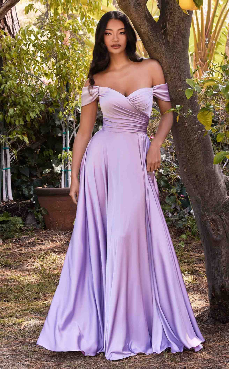 purple designer dress Stylish lavender gown Azazie 2026 Corset Lace A-Line